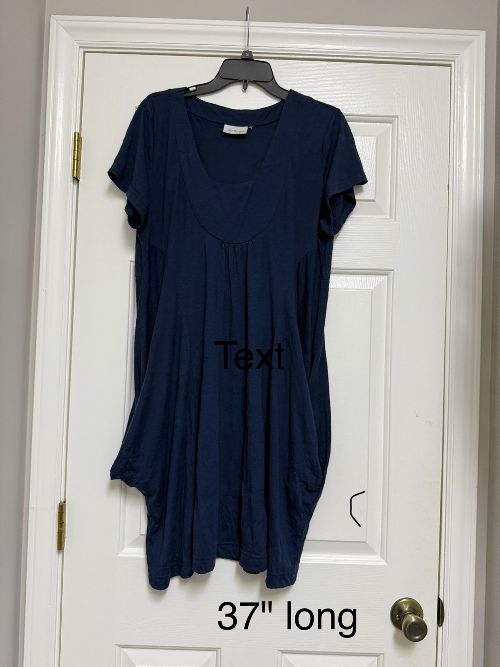 Apt. 9 Navy Dress With Sleeveless Open-Front Layering Duster View 2